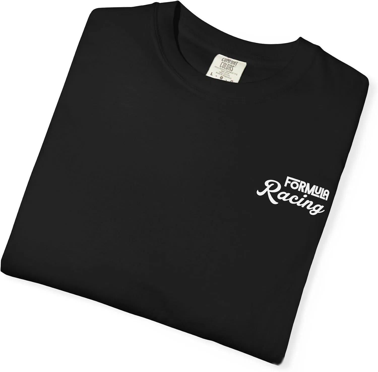 Мужская футболка с гоночным принтом Comfort Colors 1717, Black — фото 4