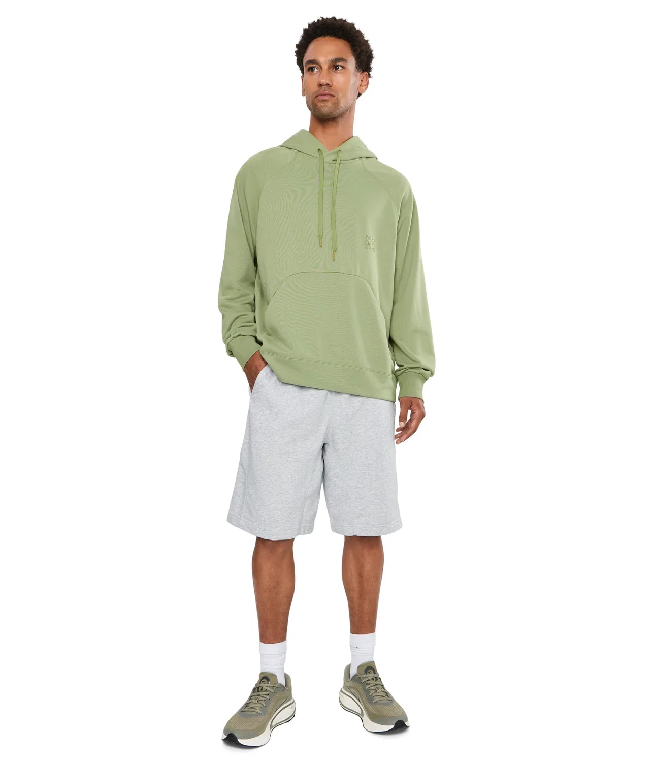 Толстовка с капюшоном и флисовой подкладкой Dri-FIT NAC для насоса Nike, Dusty Olive/Clear — фото 2