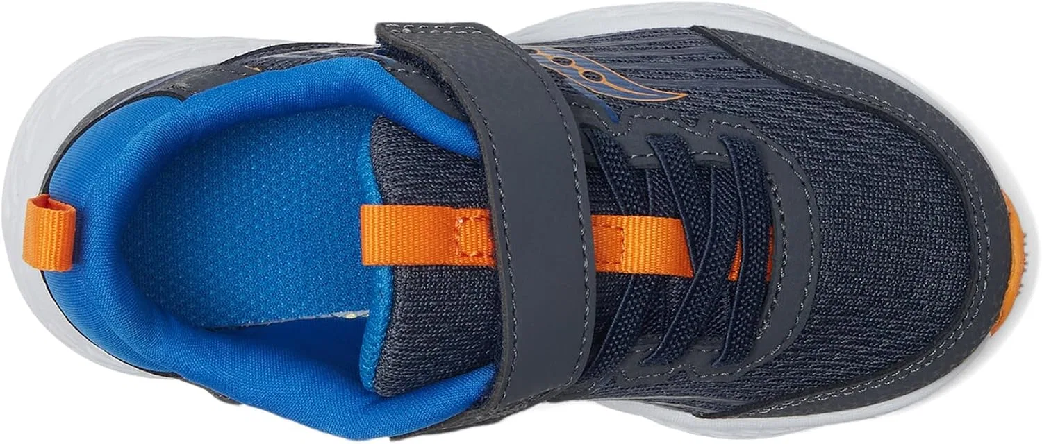 Детские кроссовки с липучкой Originals Jazz Saucony, Navy/Peel — фото 2