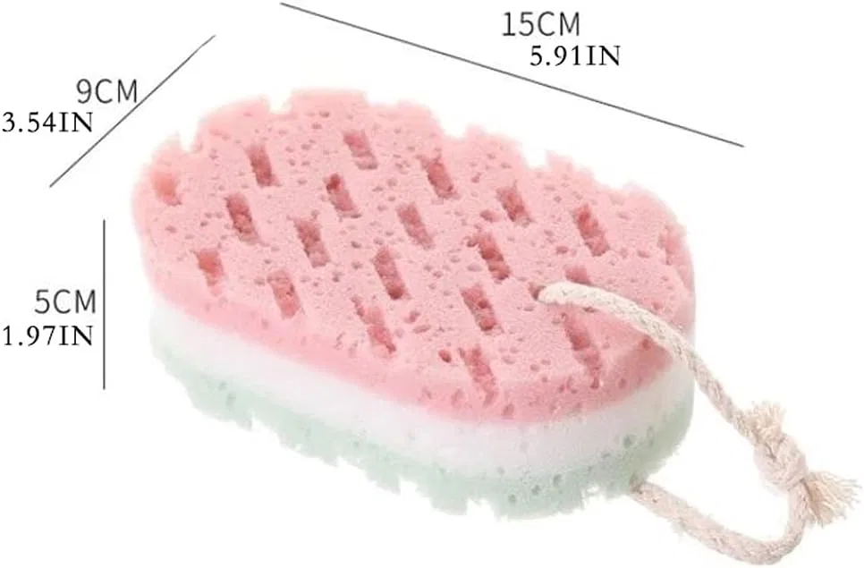 Эксфолиирующая мочалка для душа YAYA2021-SHOP, 1 шт, 8.98 x 5.0 x 15.0 см — фото 2