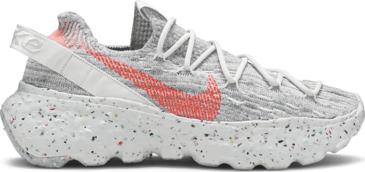 Кроссовки Nike Wmns Space Hippie 04 'This Is Trash - Crimson', белый