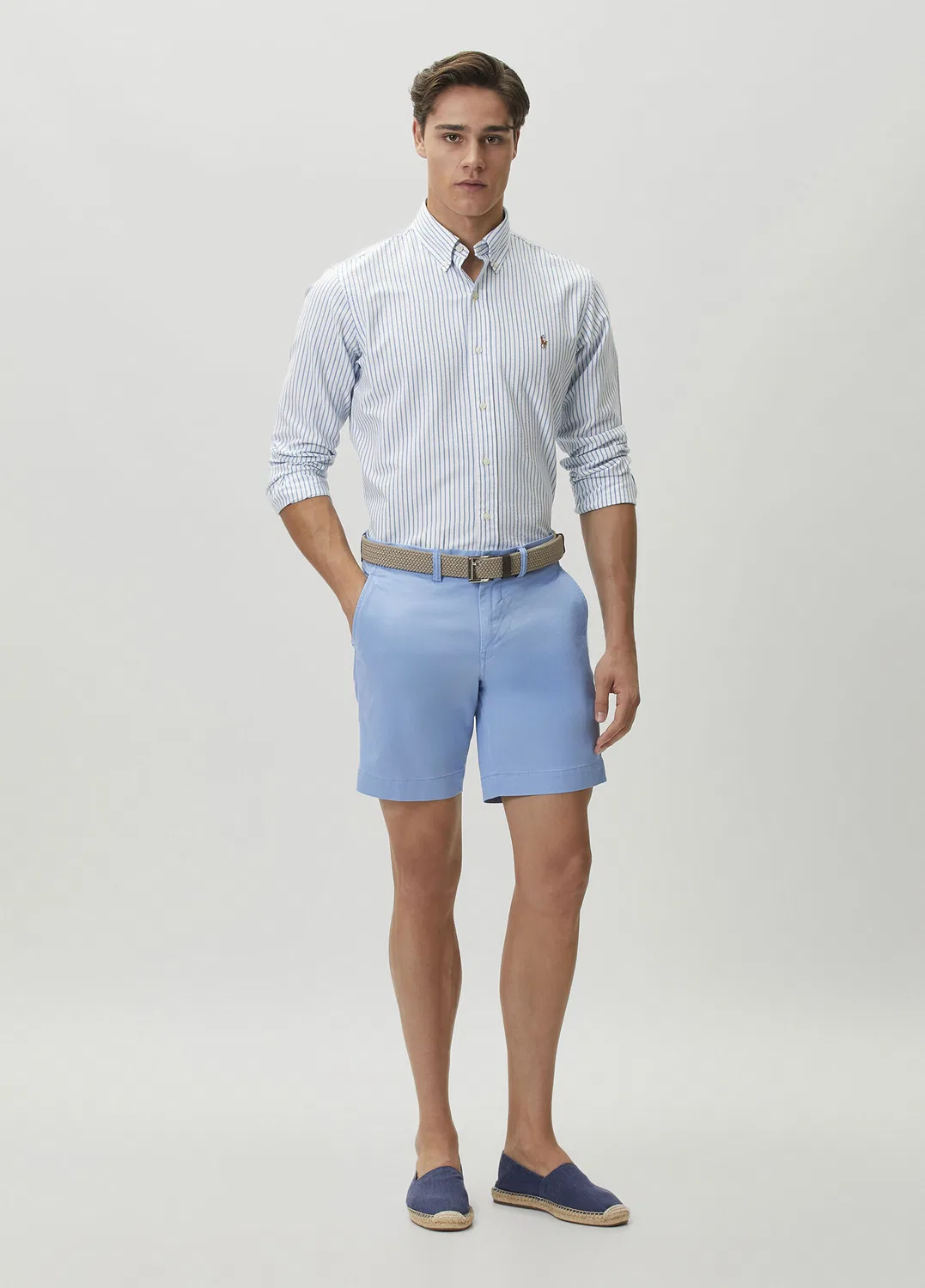 Рубашка Oxford Custom Fit Polo Ralph Lauren, white — фото 2