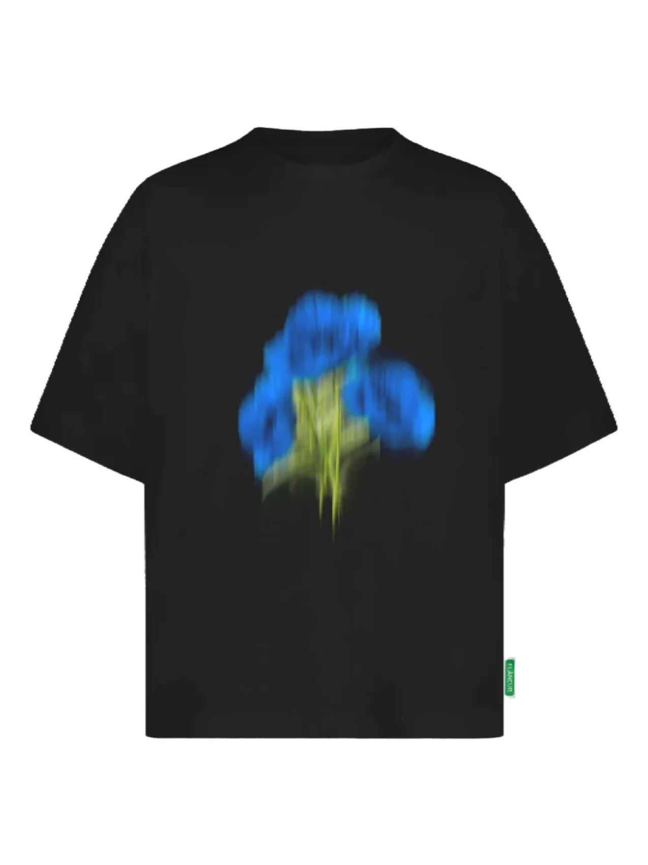 

FLÂNEUR Blurred Flower-print Футболка, черный