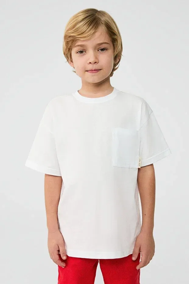 Детская футболка для мальчиков хлопковая Nbt Bsc, White — фото 2