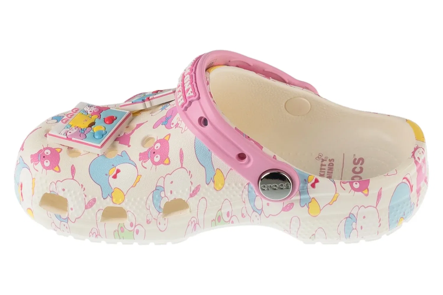 Сабо детские с принтом Hello Kitty Crocs, белый — фото 2