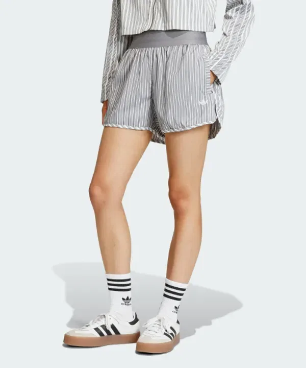 Шорты свободного кроя из поплина, Adidas, черный
