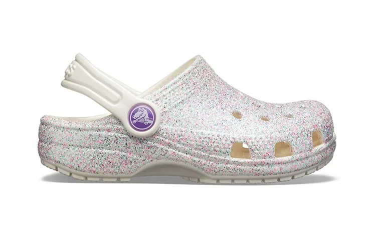 Детские сандалии-клоги с перфорацией Classic Clog Crocs, Oyster — фото 3