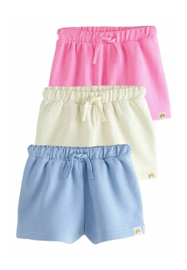 Шорты хлопковые Regular fit 3 pack Next, blue/pink/oatmeal, синий/розовый