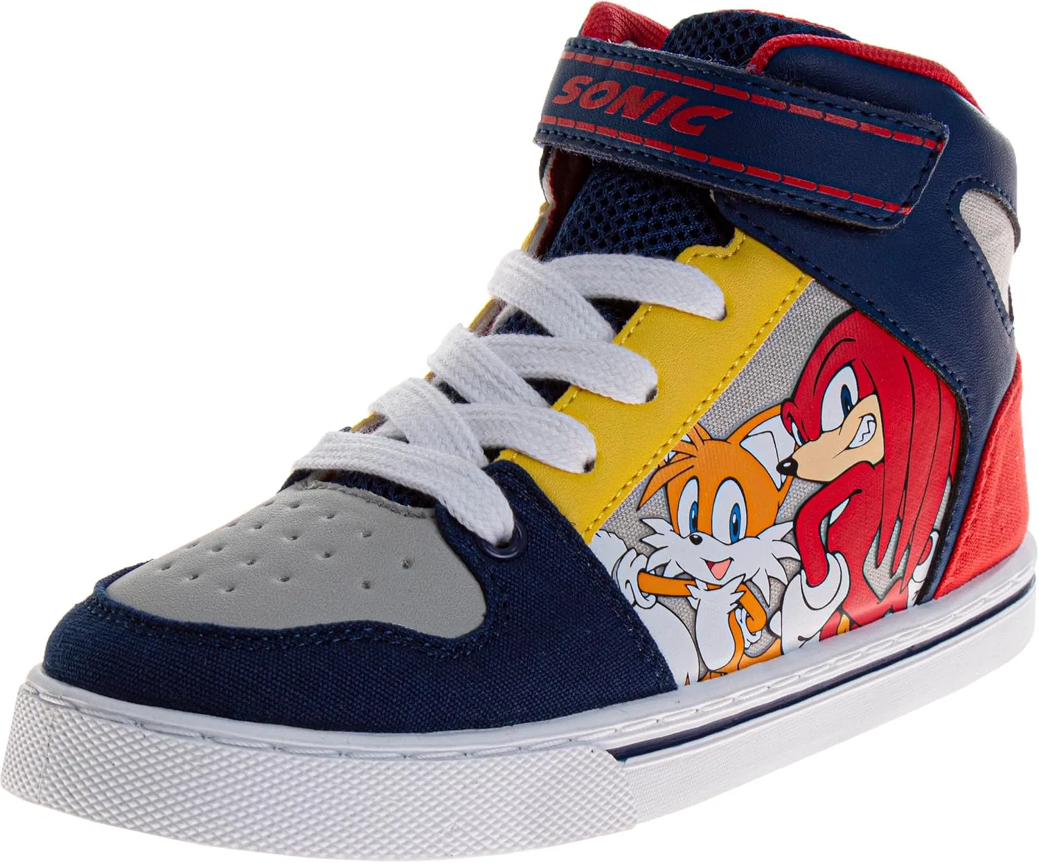 Детские кроссовки для мальчиков с принтом Sonic The Hedgehog Josmo, Blue Sonic Tails Knuckles Shadow