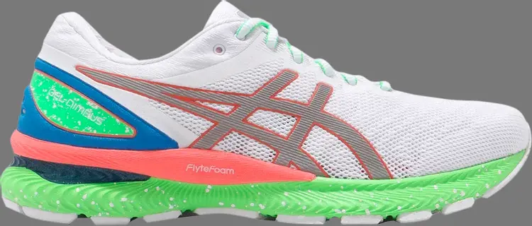 

Кроссовки gel nimbus 22 lite-show 'white sunrise red' Asics, белый