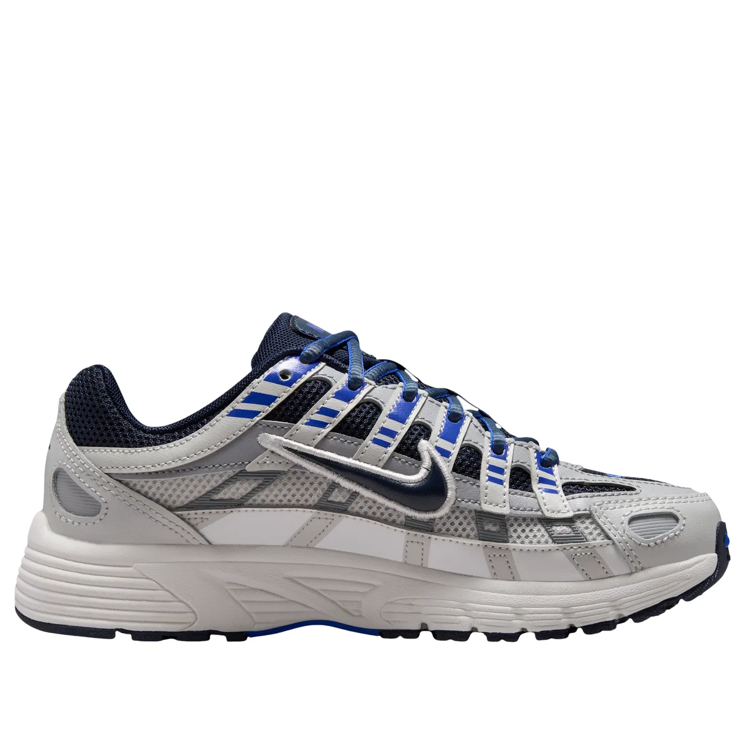 Детские кроссовки с сетчатым верхом P-6000 'Wolf Grey White' Nike, Wolf Grey/Summit White/Racer Blue/Blue Eclipse — фото 2