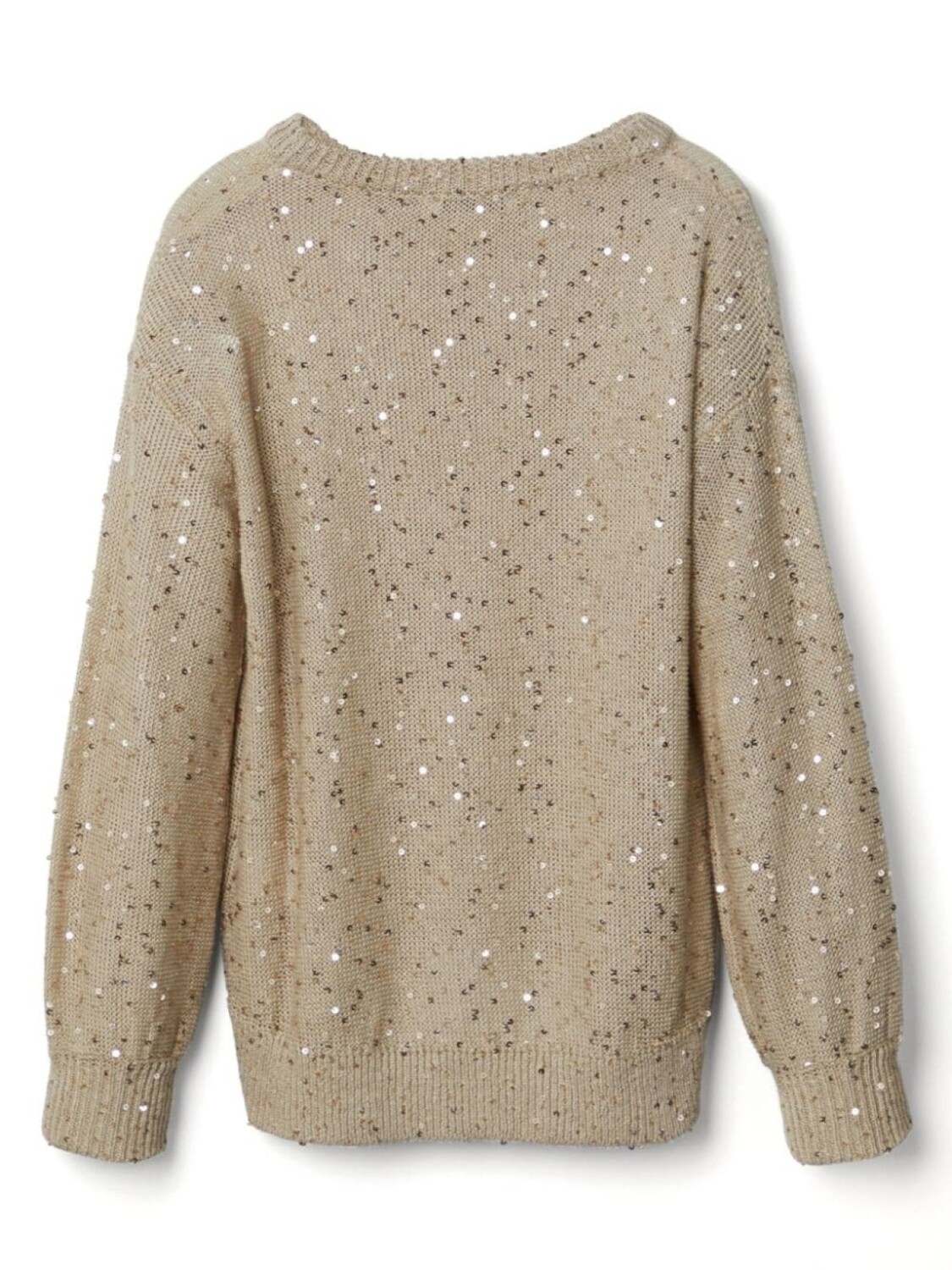 Brunello Cucinelli Kids блузка с вышивкой пайетками, нейтральный цвет — фото 2