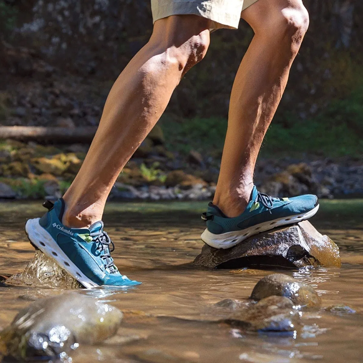 Мужские кроссовки Columbia Drainmaker XtrWater Sports, Cloudburst Napa Green — фото 2
