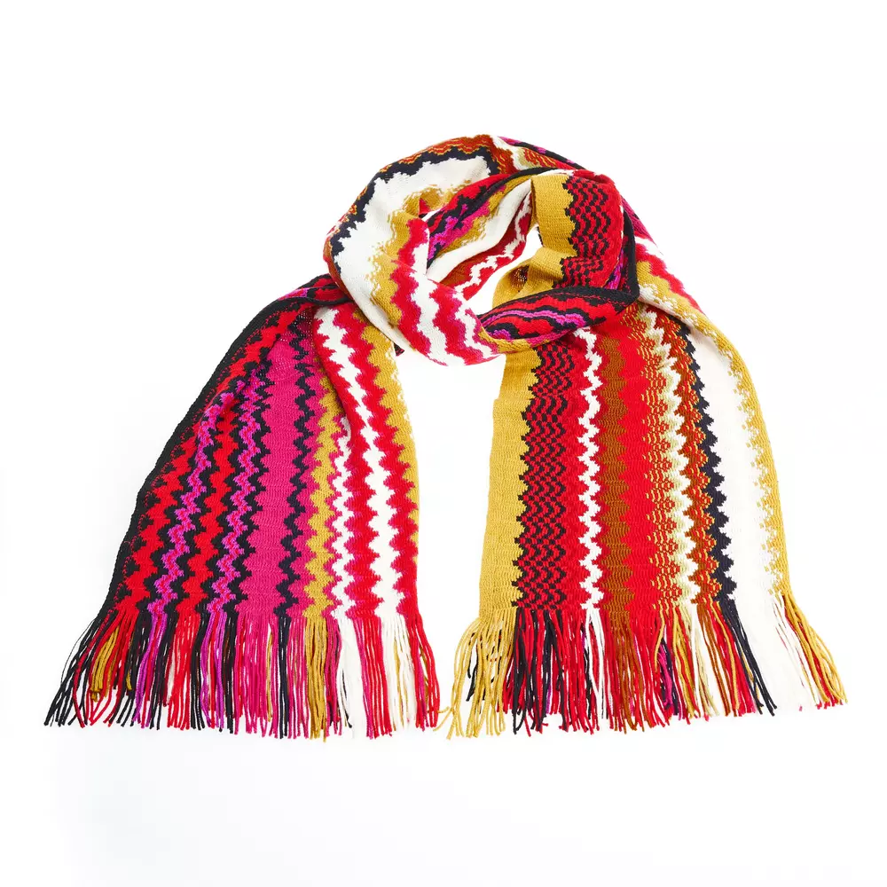 

Многоцветный шерстяной женский шарф Missoni