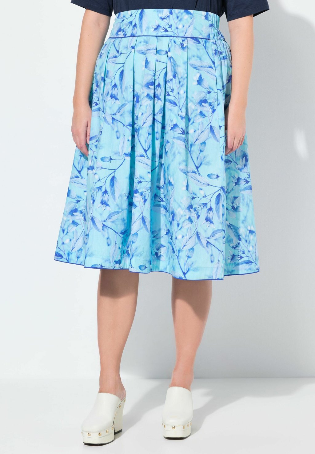 

Юбка плиссированная COUNTRY FLORAL PRINT Ulla Popken, синий