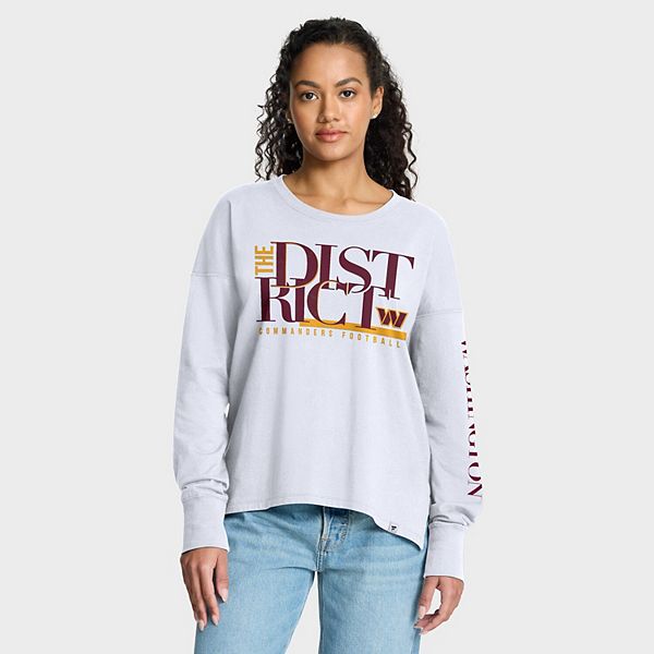 

Женская белая футболка Washington Commanders Hometown Legacy с длинным рукавом Fanatics, Белый, Женская белая футболка Washington Commanders Hometown Legacy с длинным рукавом Fanatics