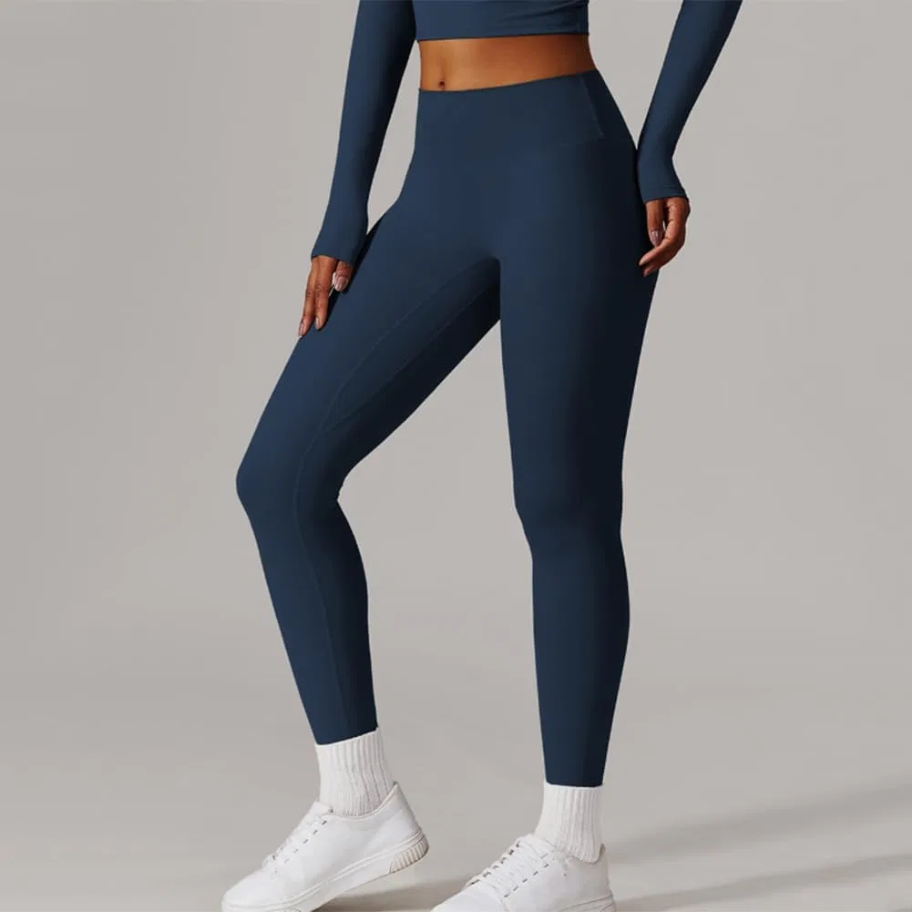 Женские леггинсы для йоги High-Waisted, Dark Blue — фото 2