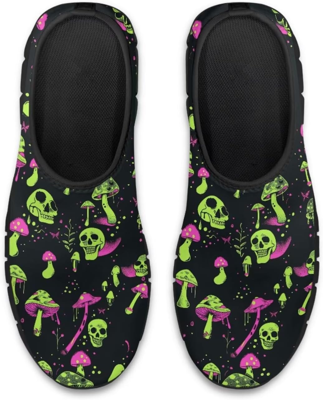 

Кроссовки Forchrinse для женщин и мужчин, низкие домашние лоферы, легкие обувь для бега, уличная обувь, Skull Mushroom