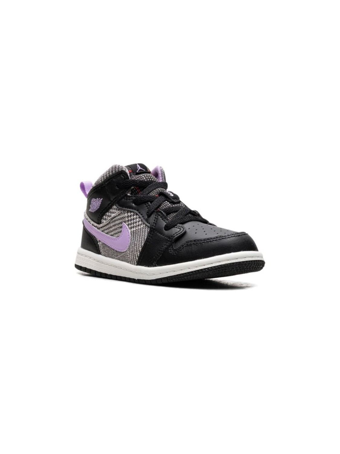 

Кроссовки Air Jordan 1 Mid SE Houndstooth Jordan Kids, черный