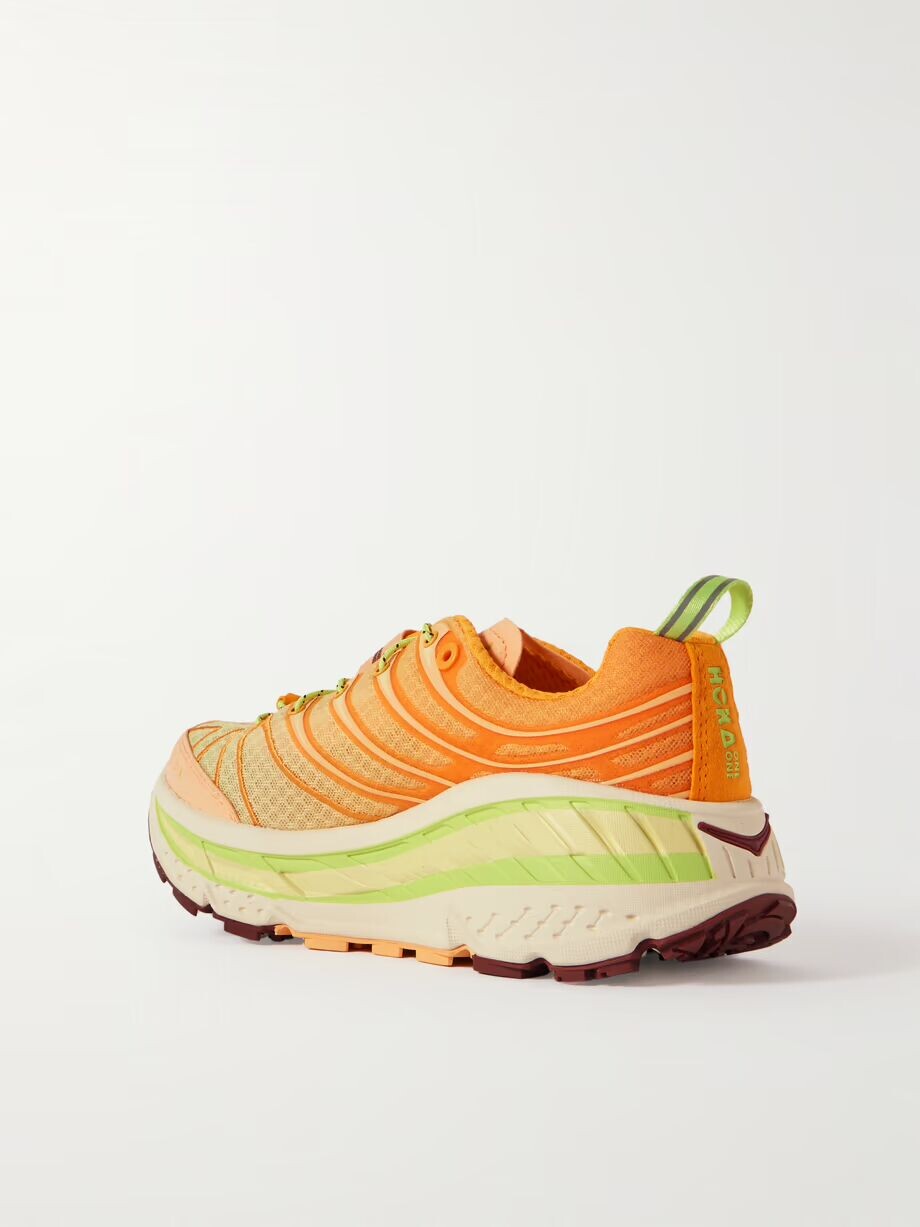 Кроссовки Stinson EVO OG из сетчатой ​​ткани с резиновой окантовкой Hoka One One, желтый — фото 3