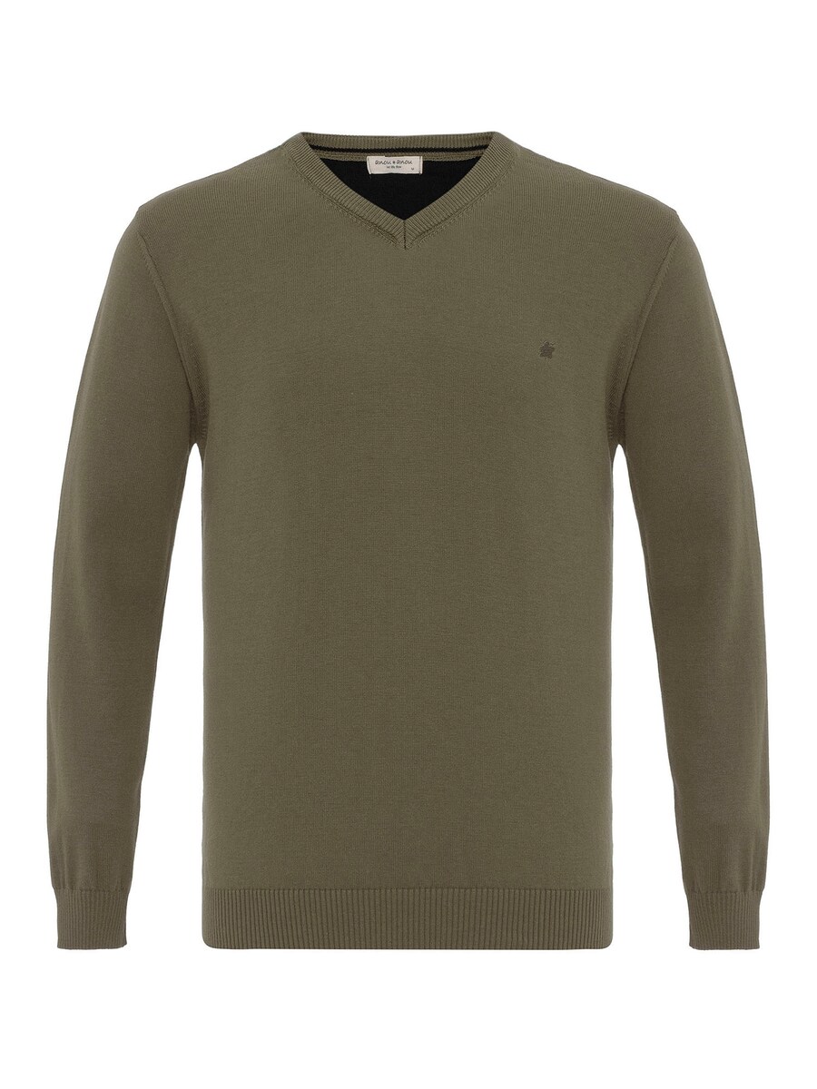 

Свитер с v-образным вырезом Anou Anou Sweater Morina, хаки