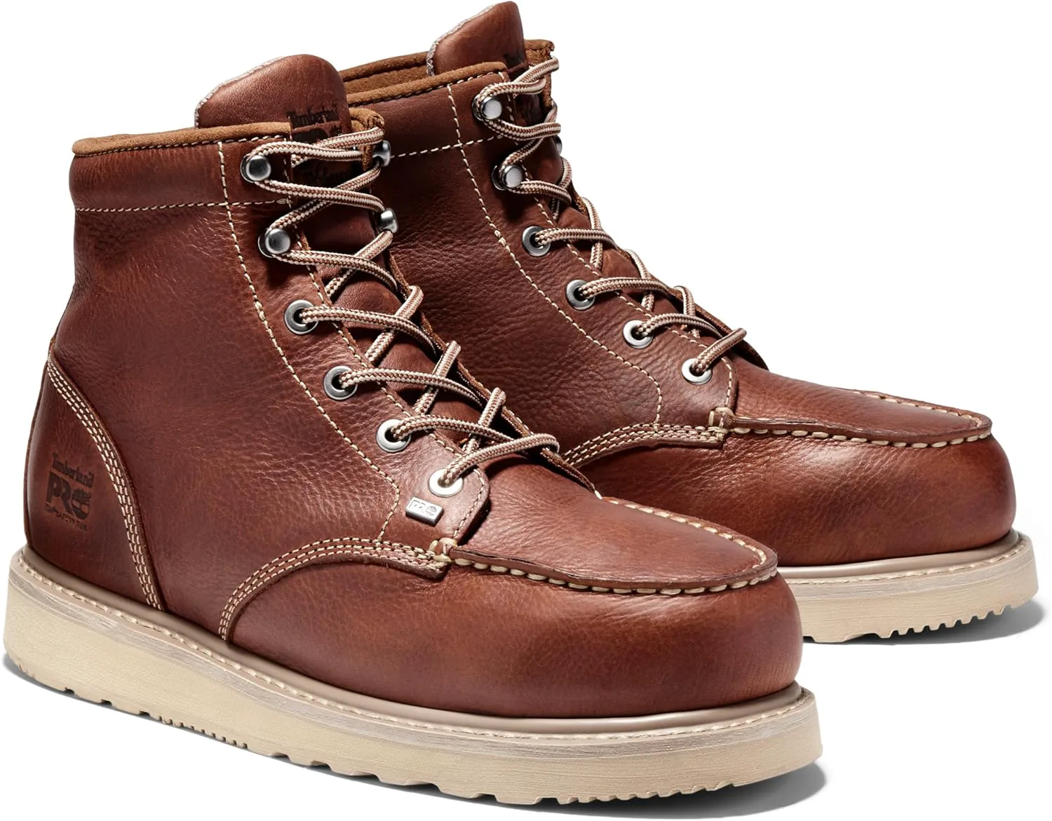 Мужские рабочие ботинки Timberland PRO Barstow Wedge с металлическим носком, коричневый — фото 2