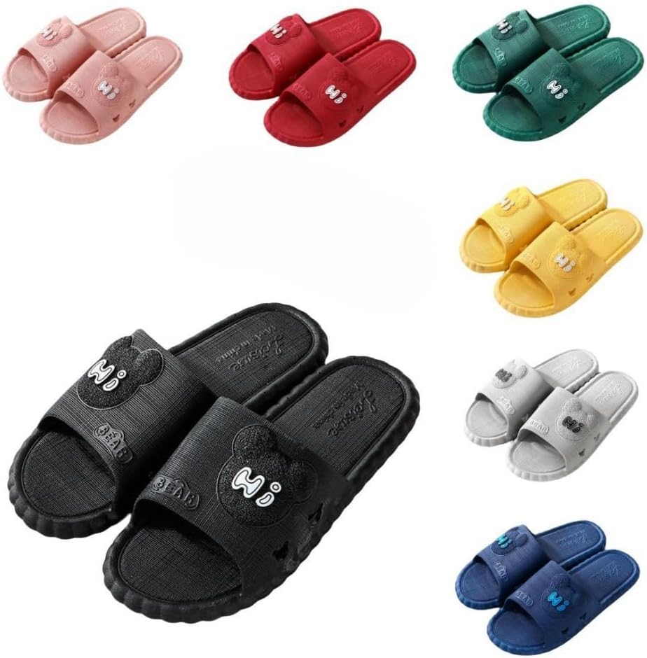 

Милые шлепанцы с мишкой для женщин Albiva, черный