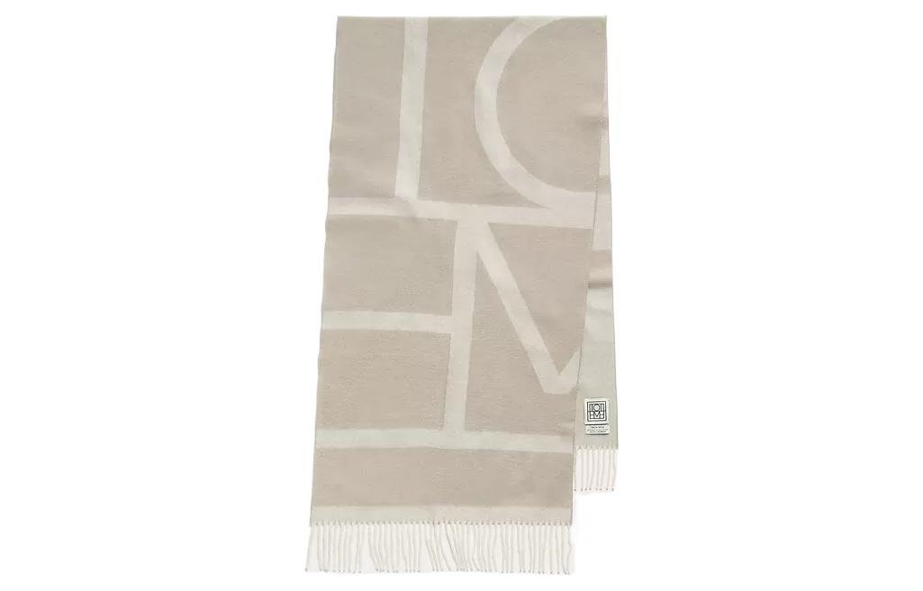 

TOTEME Вязаный шарф женский экрю, Beige