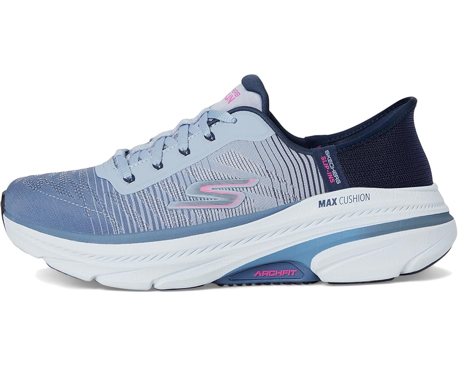 Кроссовки SKECHERS Max Cushioning Arch Fit 2.0 Adelphi Hands Free Slip-Ins, цвет Navy/Pink — фото 4