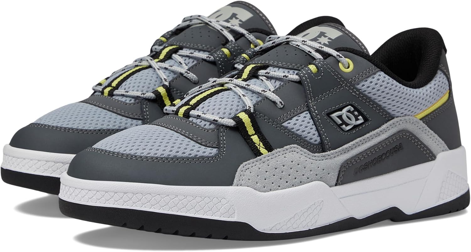 

Мужские кеды для скейтборда DC Shoes Construct, белый/желтый/серый