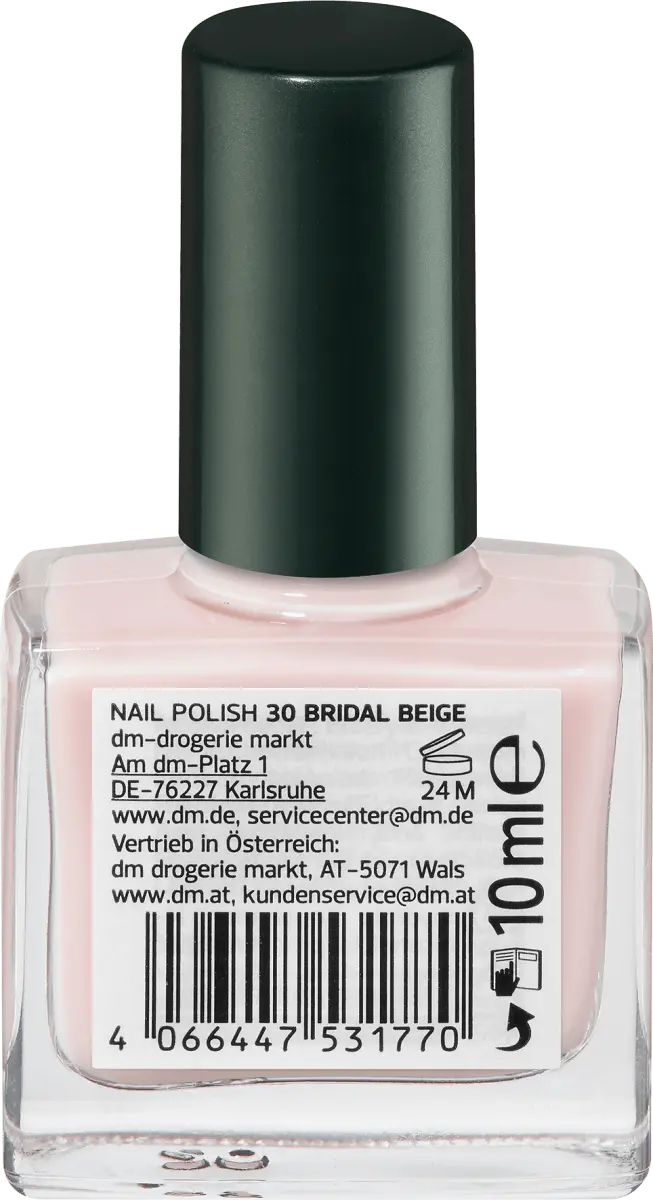 Nagellac Color  Лак для ногтей Care 30 Bridal Beige 100мл alverde NATURKOSMETIK — фото 3