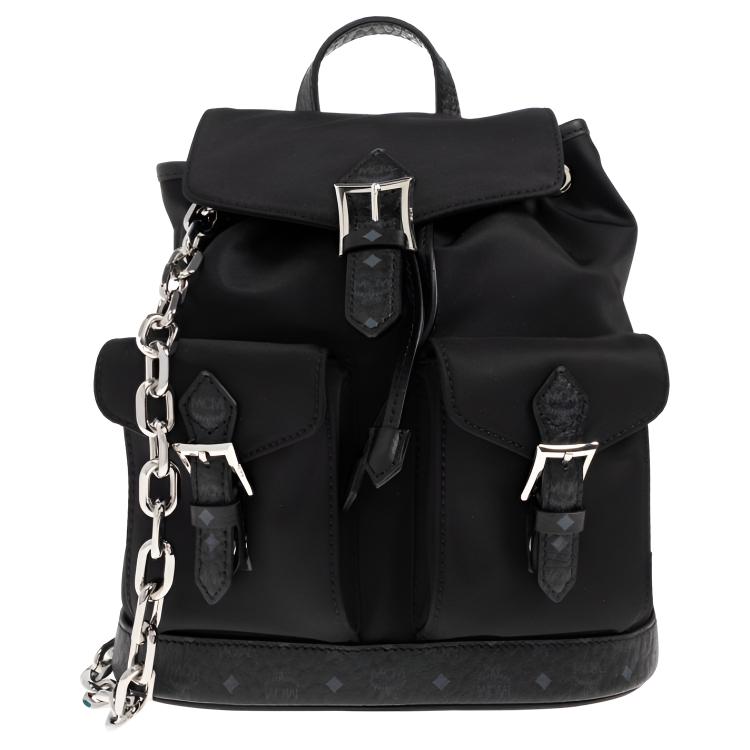 

MCM Мини рюкзак унисекс из переработанного нейлона черный