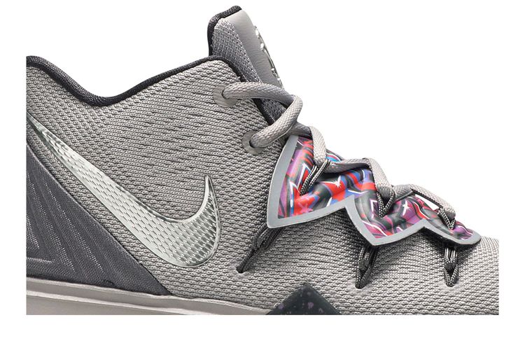 Кроссовки Nike Kyrie 5 BG Graffiti, серый — фото 2