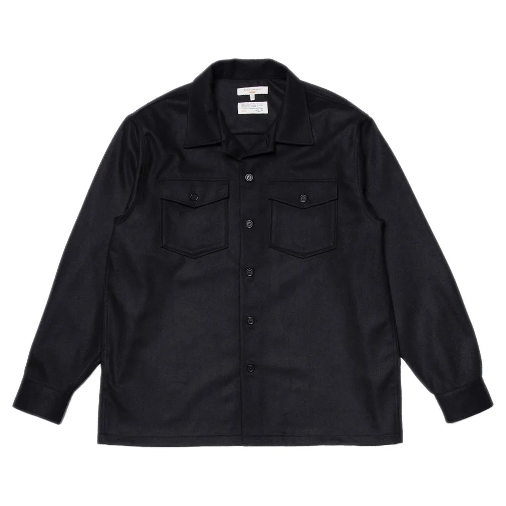 

Рубашка Nudie Jeans Vincent Solid Board, черный