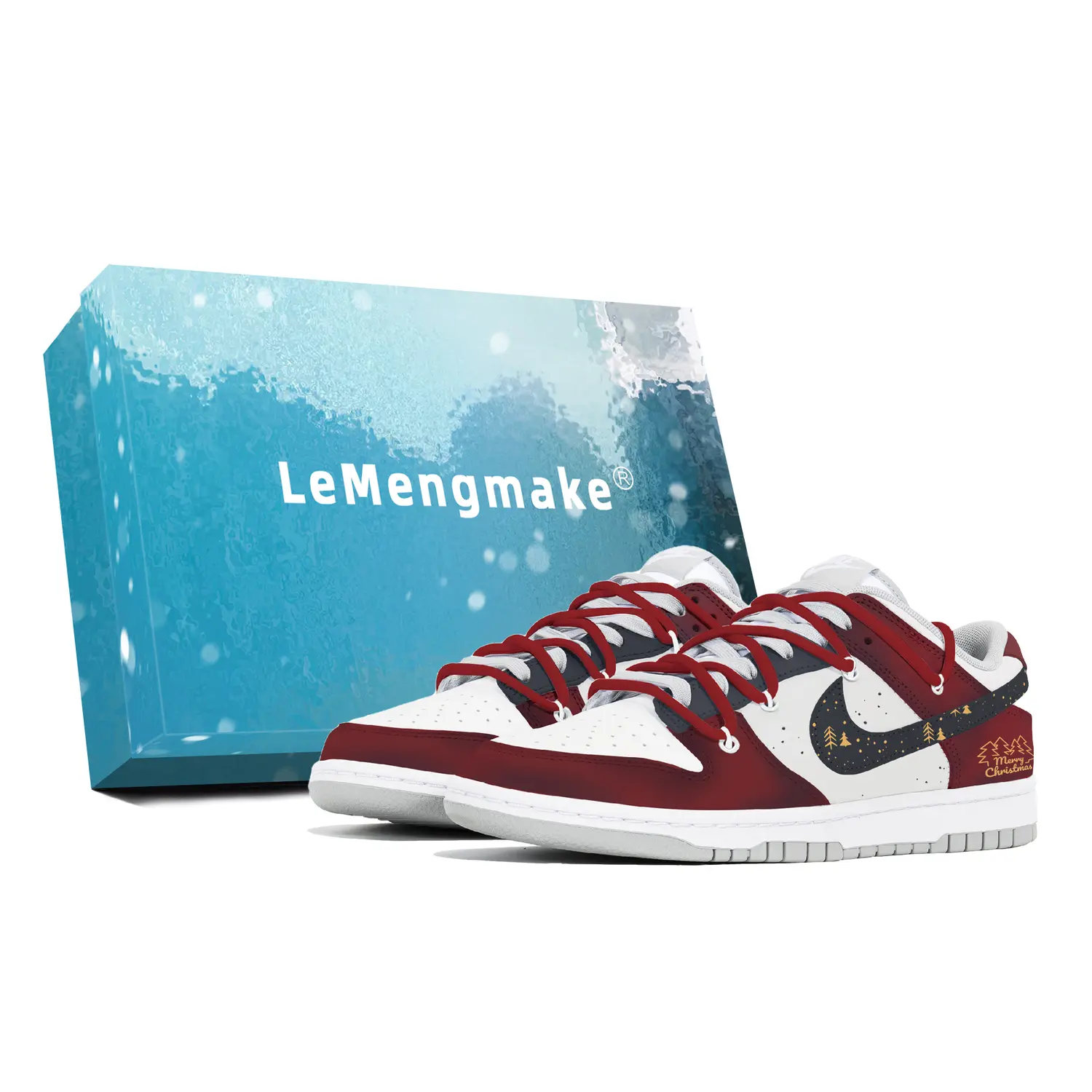 

Nike Кроссовки для скейтбординга Dunk, износостойкие, низкие, мужские, белые, красные