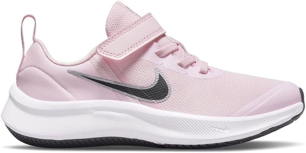 Кроссовки для гимнастики Nike Star Runner 3 (PSV), унисекс, детские, черный/розовый — фото 2