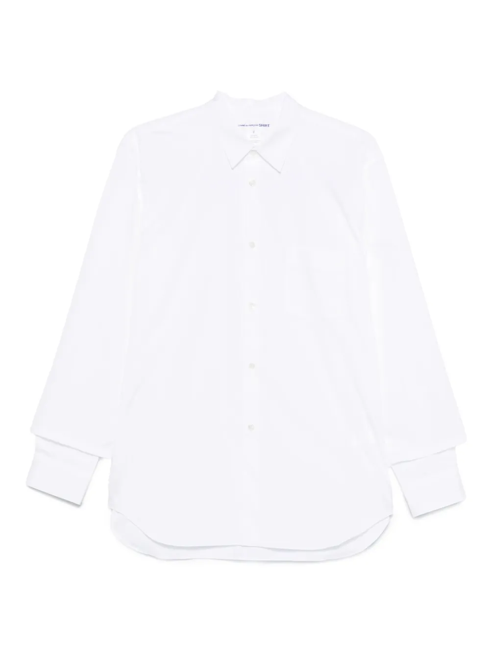 

Рубашка с двойными манжетами Comme Des Garçons Shirt, белый