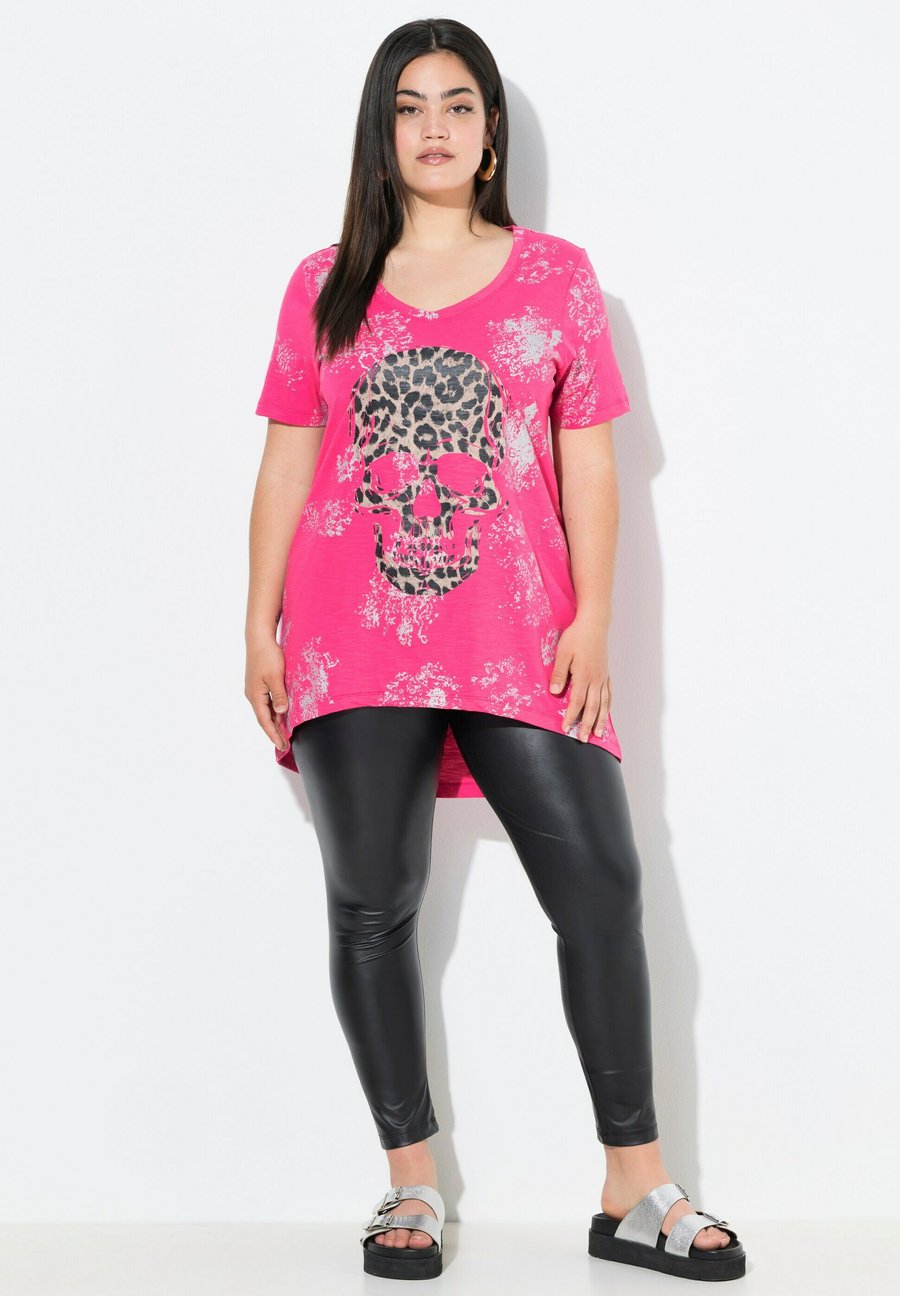 

Футболка Angel of Style LEO TOTENKOPF V AUSSCHNITT HALBARM, Hibiscus Pink/Pink, Розовый, Футболка Angel of Style LEO TOTENKOPF V AUSSCHNITT HALBARM, Hibiscus Pink/Pink