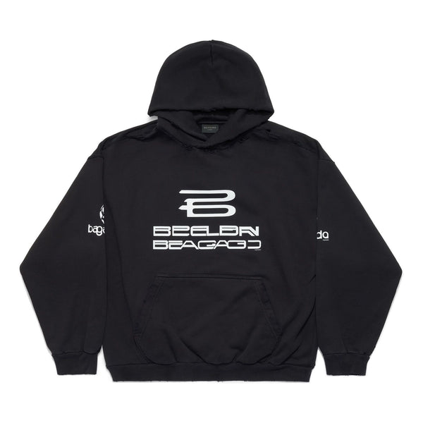 

Толстовка ai generated hoodie 'black white' Balenciaga, черный