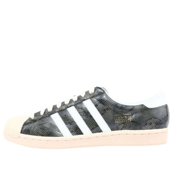 

Кроссовки superstar vintage snakeskin 'black' Adidas, черный