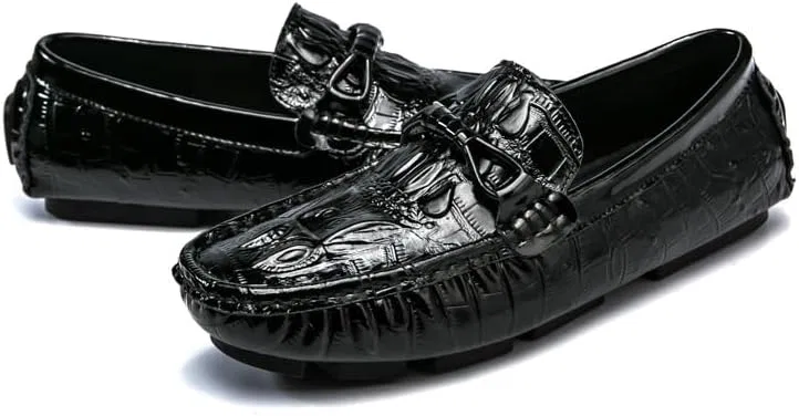 Лоферы с крокодиловым принтом, Black SayfuR — фото 3