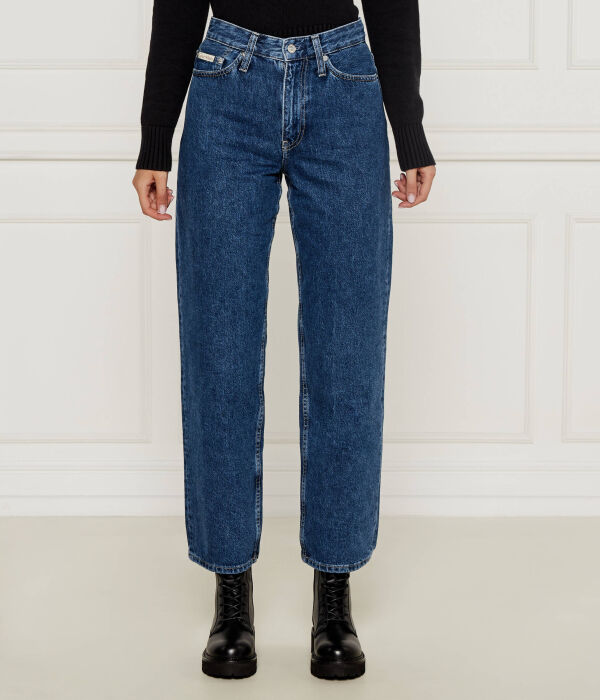 

Джинсы женские Calvin Klein Jeans свободные укороченные, синий