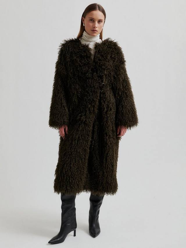 

Ophie шерстяное пальто с поясом Second Female, Brown