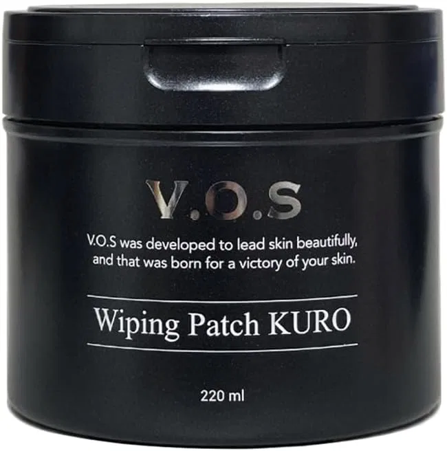 Набор для ухода за кожей VOS Wiping Patch Black Lotion Pad 6.8 fl oz (220 ml) 80 шт + Euglena Goddess 90 таблеток