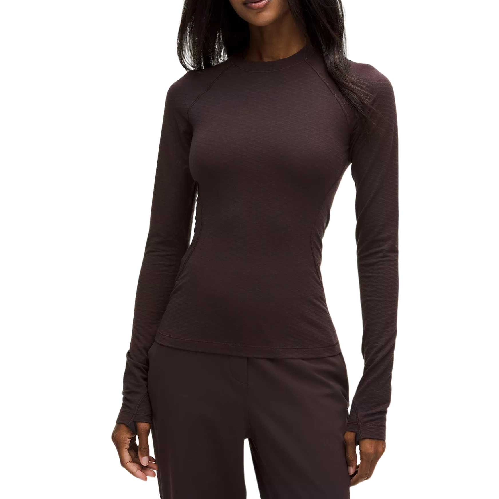 

Женская футболка Lululemon, коричневый/черный/черный