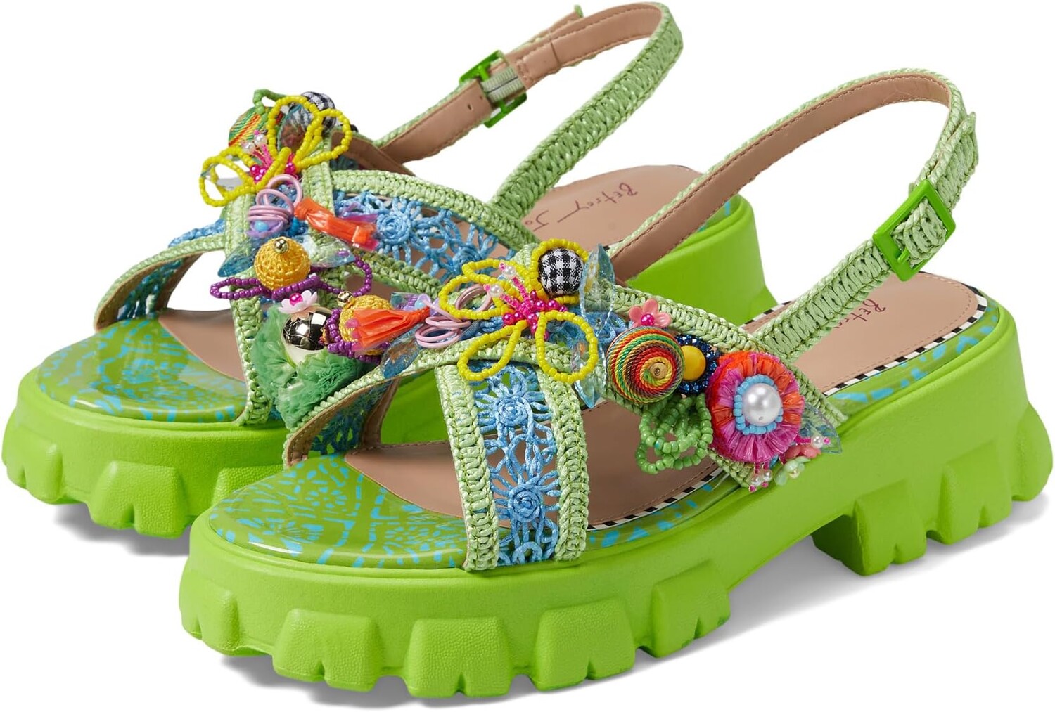 

Сандалии Blue by Betsey Johnson Graysen, цвет Green Multi