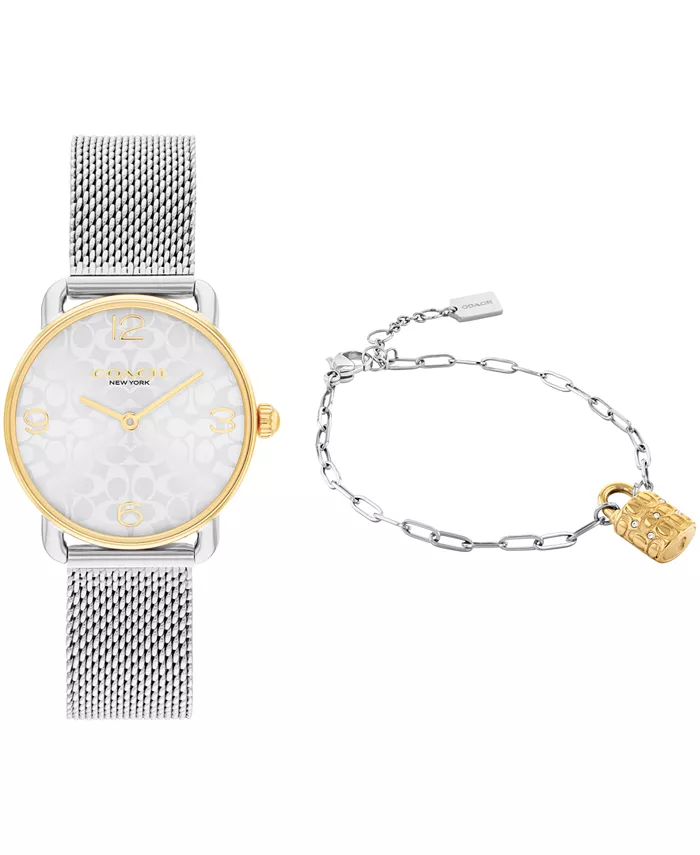 

Женские двухцветные часы Elliot из нержавеющей стали, 28 мм COACH