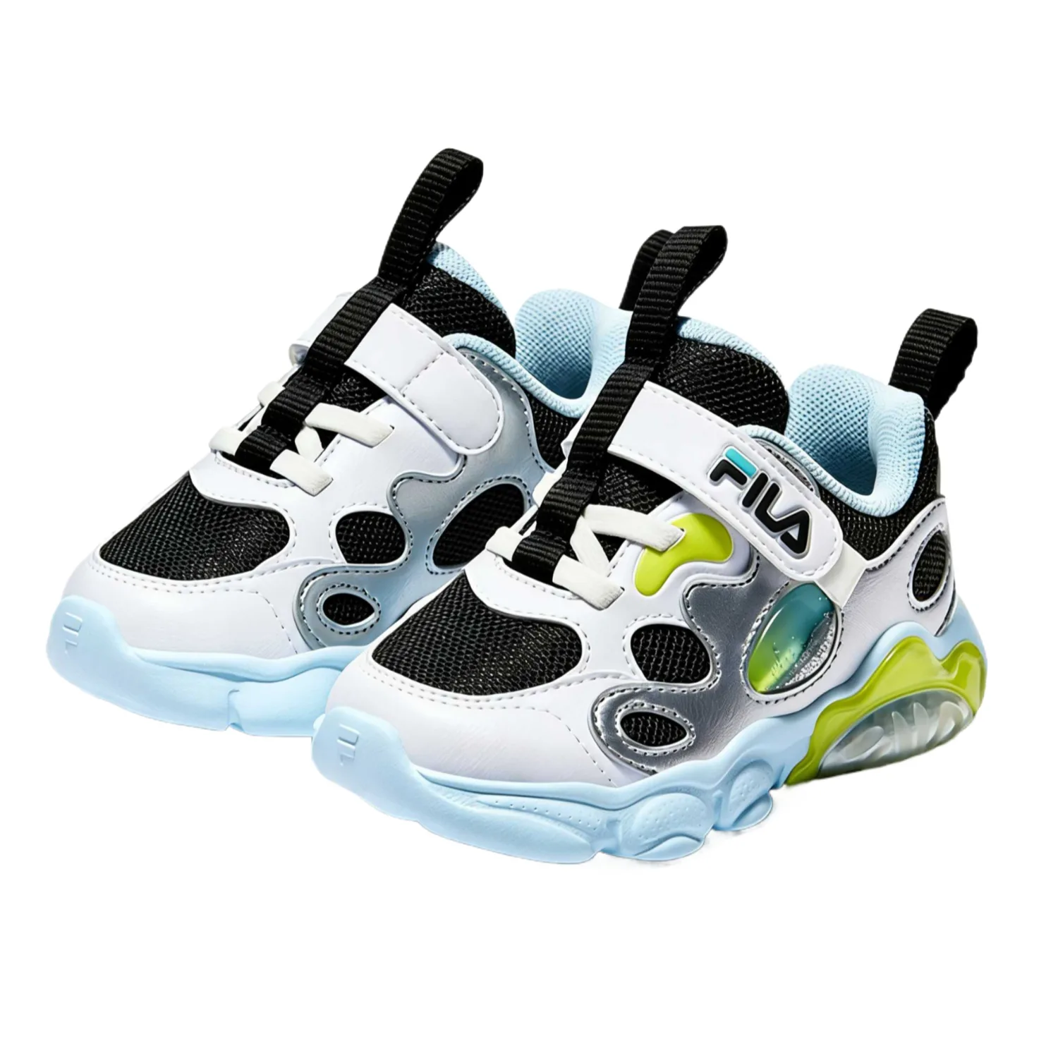 Кроссовки Heritage FHT для малышей FILA KIDS, Black/FILA White — фото 4