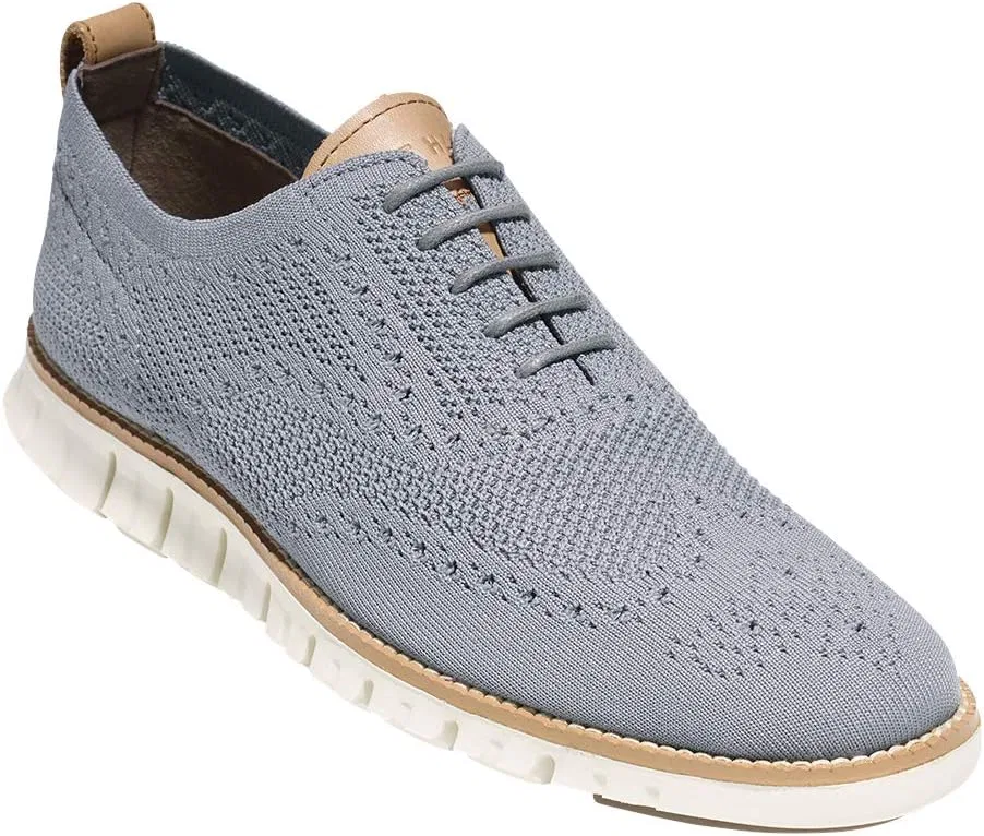 Туфли Cole Haan ZeroG Edge Stitc Hlite Wingtip - Zerogrand Stitc Hlite Brogue Men, 4-Grey Ironstone Knit Ivory Irnstn Knit Ivory — фото 3