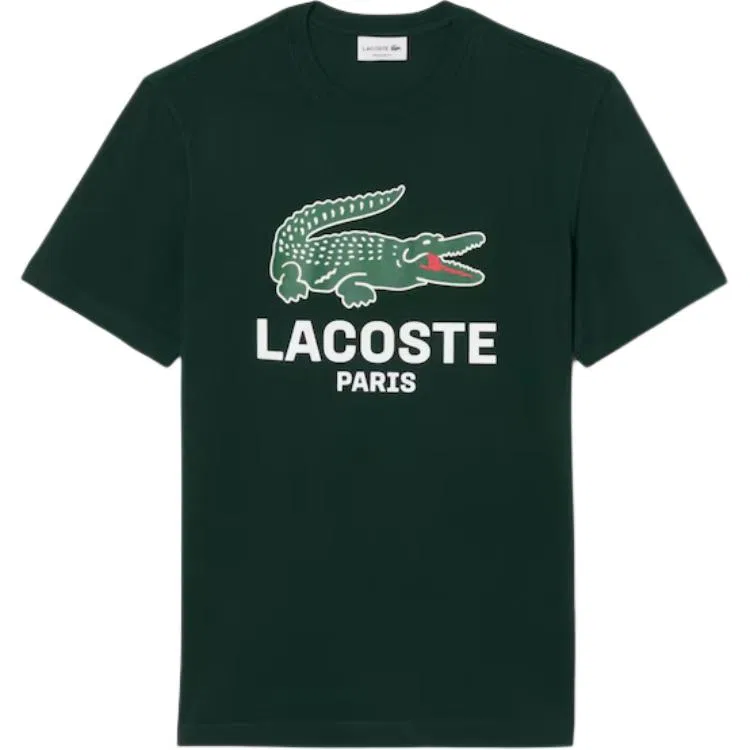 Мужская футболка с принтом Lacoste, White/001 — фото 4